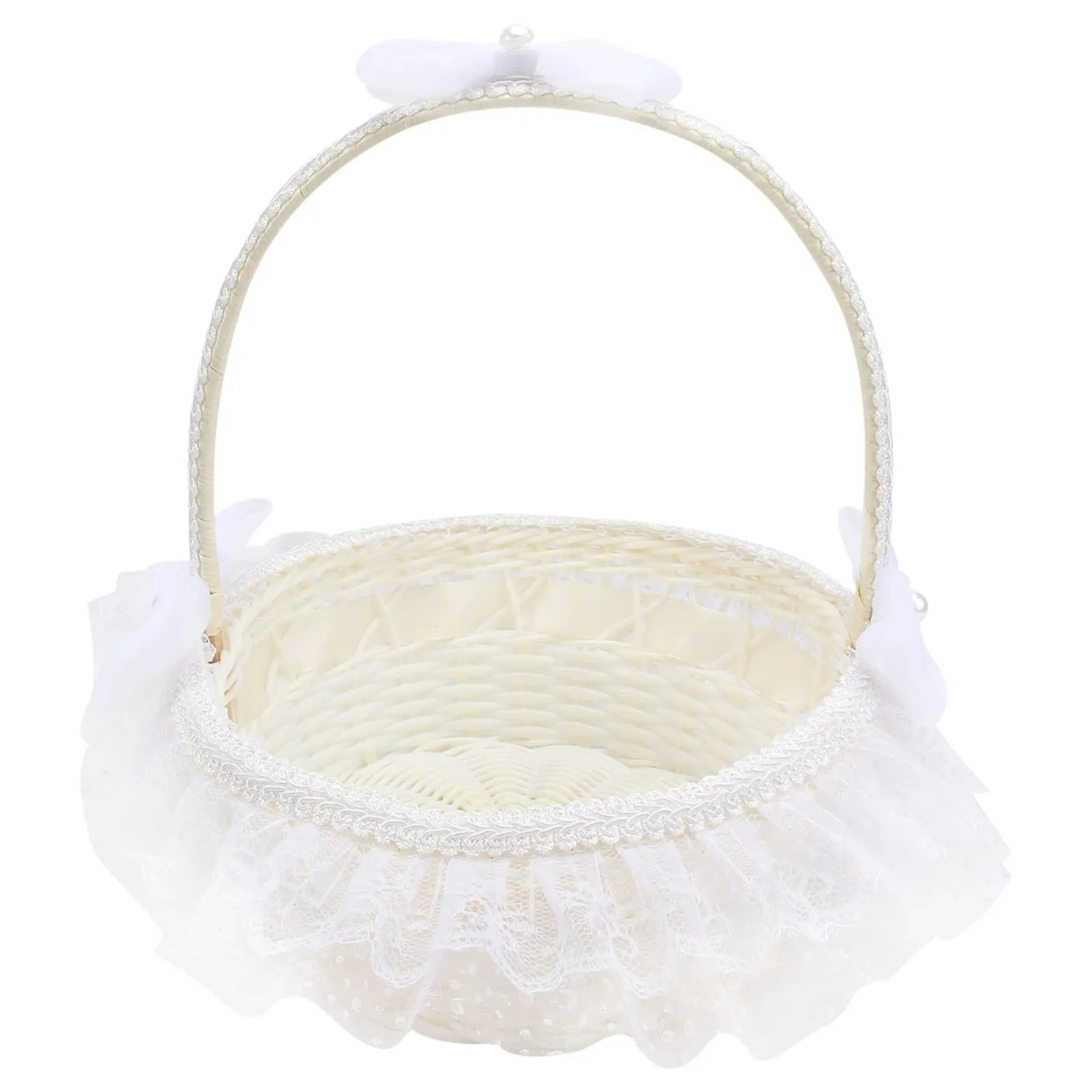 Basket Flower Girl for Bride Petal Wedding Lace Ceremony White Delicate Bridesmaid
Basket Flower Girl for Bride Petal Wedding Lace Ceremony White Delicate Bridesmaid
