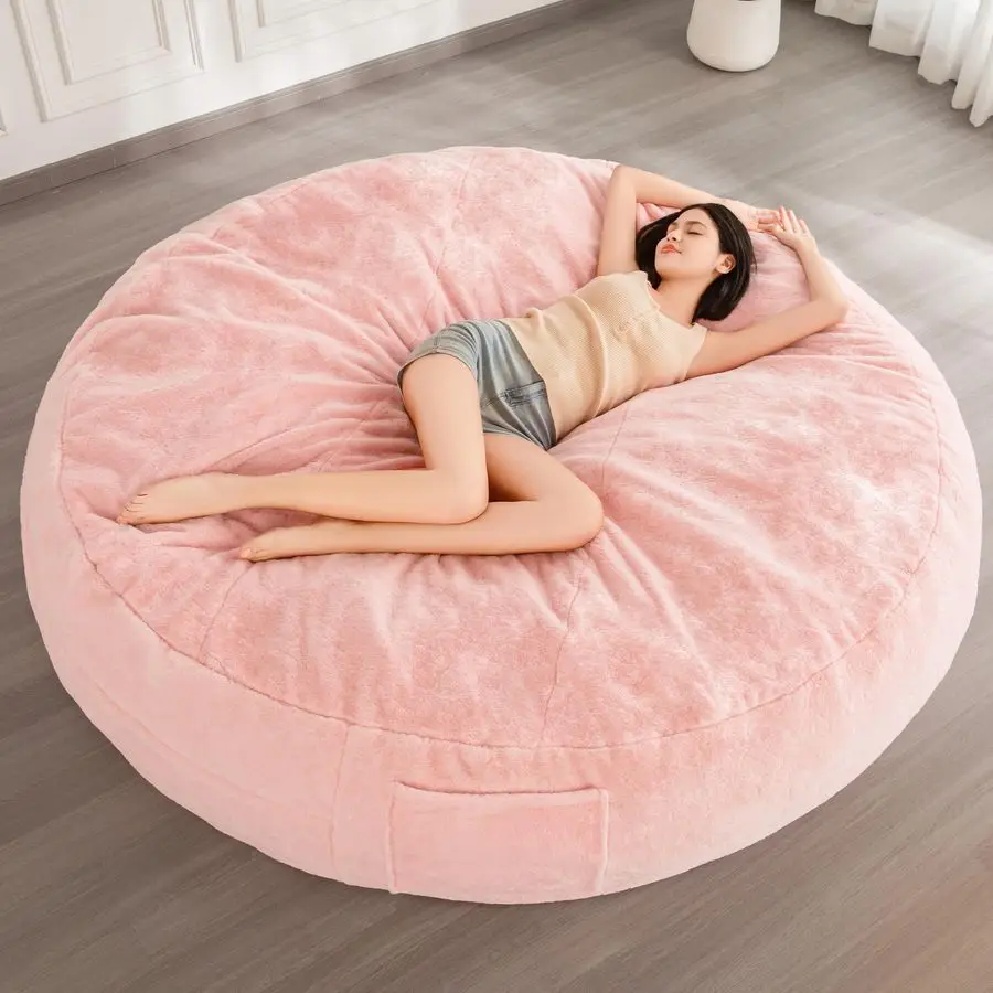 Bean Bag Chair for Adults, Large 6 ft Bean Bag Chair with Foam Filling, Ultra Soft Fur Lazy Sofa for Living Room Bedroom, Machi
Bean Bag Chair for Adults, Large 6 ft Bean Bag Chair with Foam Filling, Ultra Soft Fur Lazy Sofa for Living Room Bedroom, Machi