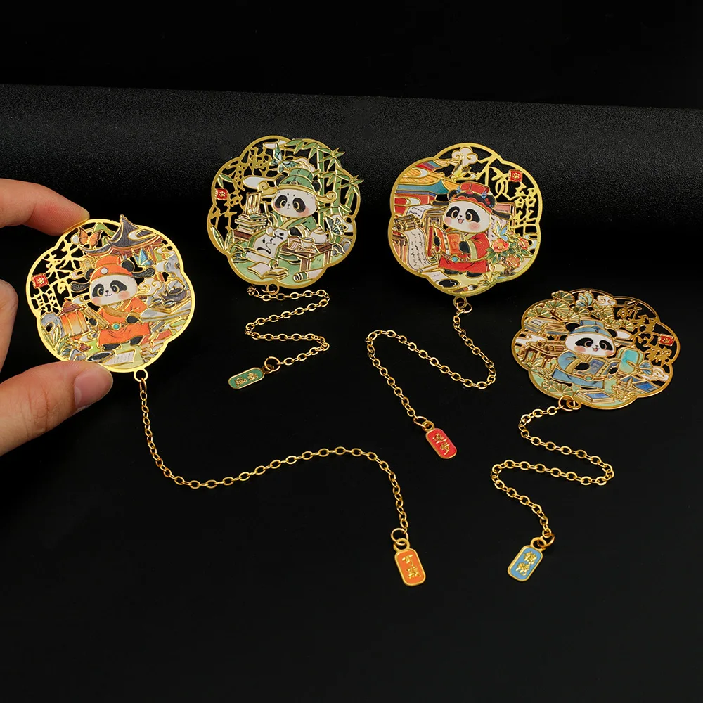 China-Chic Panda Metal Bookmark Chinese Style Creative Reading Bookmark | Hollow out Enamel Bookmark Matching Sugarchain Pendant
China-Chic Panda Metal Bookmark Chinese Style Creative Reading Bookmark | Hollow out Enamel Bookmark Matching Sugarchain Pendant
