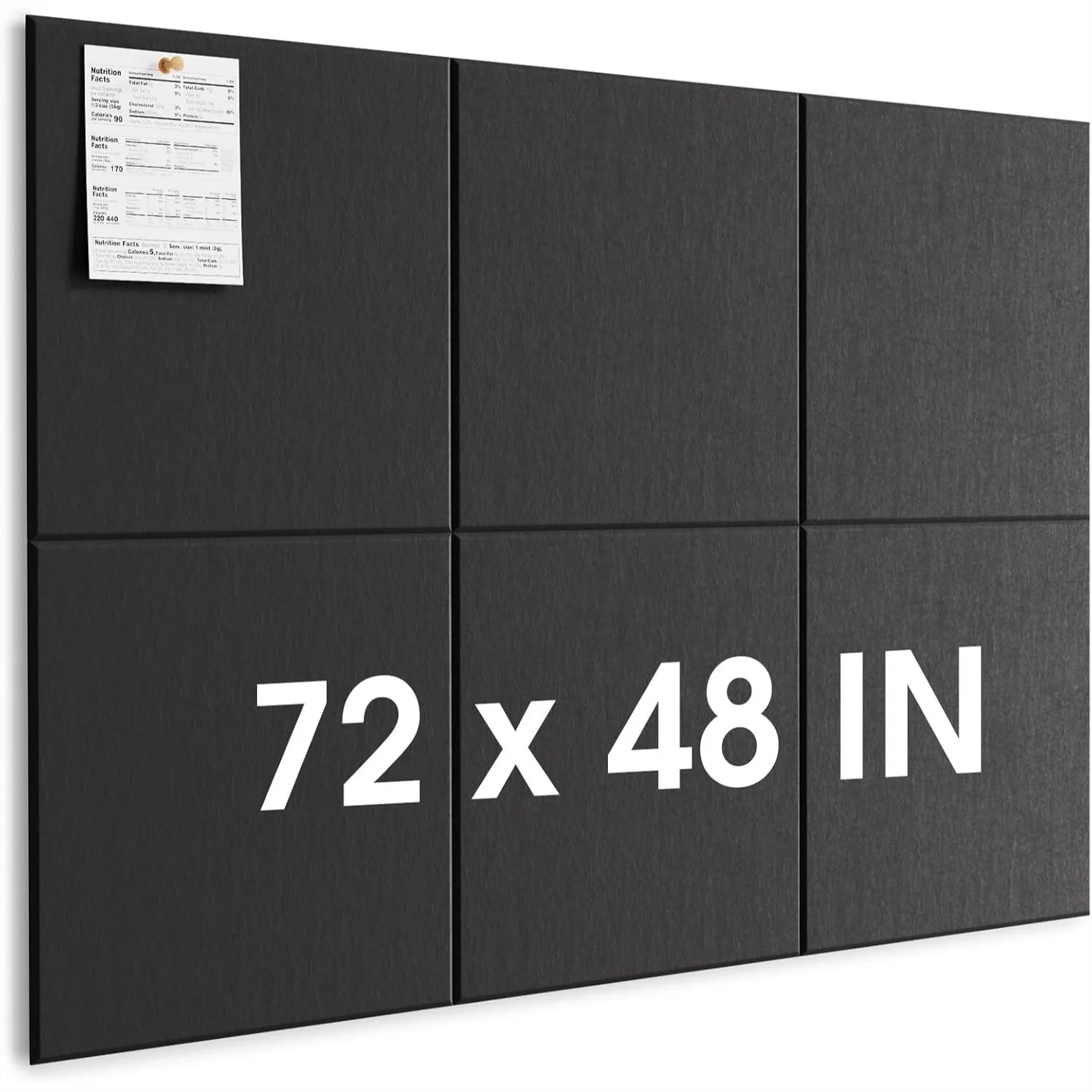 Extra Large Cork Board for Wall 72x48, 6 Pack Felt Bulletin Board with Pushpins, Office Pin Board Tack Board
Extra Large Cork Board for Wall 72x48, 6 Pack Felt Bulletin Board with Pushpins, Office Pin Board Tack Board