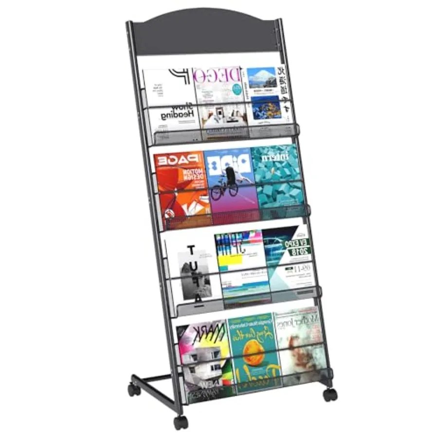 Полка для журналов Baoz Напольная 4-слойная подставка для брошюр Съемная подставка для журналов с колесами Металл высокой твердости Ma
Полка для журналов Baoz Напольная 4-слойная подставка для брошюр Съемная подставка для журналов с колесами Металл высокой твердости Ma