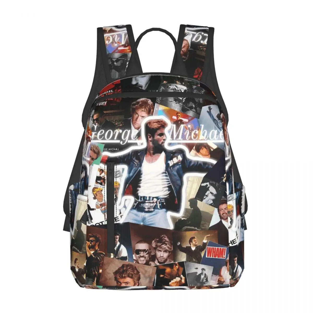 George Michael Backpack Daypack Large Capacity Boys Girls BookBag School Bag Shoulder Bags for Men Women
George Michael Backpack Daypack Large Capacity Boys Girls BookBag School Bag Shoulder Bags for Men Women