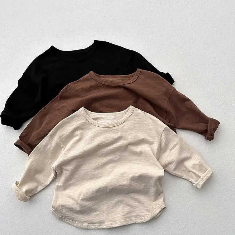 2025 Autumn New Children Long Sleeve T Shirts Cotton Soft Girls Bottoming Shirts Solid Boys Casual O-neck Tops Kids Clothes
2025 Autumn New Children Long Sleeve T Shirts Cotton Soft Girls Bottoming Shirts Solid Boys Casual O-neck Tops Kids Clothes