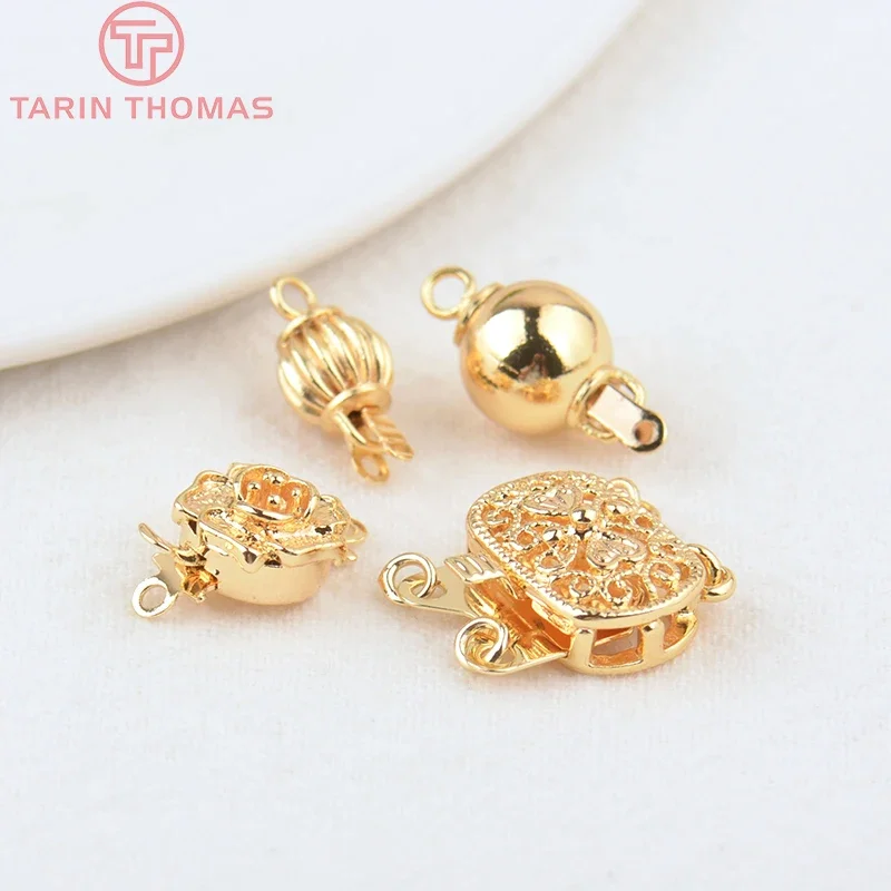 (3274)4PCS 14x15MM 8x15MM 24K Gold Color Plated Brass Flower Ball Bracelet Clasps Connector High Quality Diy Jewelry Accessories
(3274)4PCS 14x15MM 8x15MM 24K Gold Color Plated Brass Flower Ball Bracelet Clasps Connector High Quality Diy Jewelry Accessories