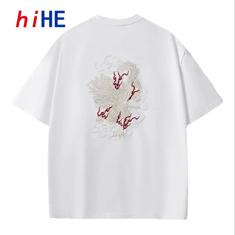 260g Heavy T Shirt Men Cartoon Qilin Embroidery Cotton Top Tee Summer Oversize Loose Male Tshirt
260g Heavy T Shirt Men Cartoon Qilin Embroidery Cotton Top Tee Summer Oversize Loose Male Tshirt