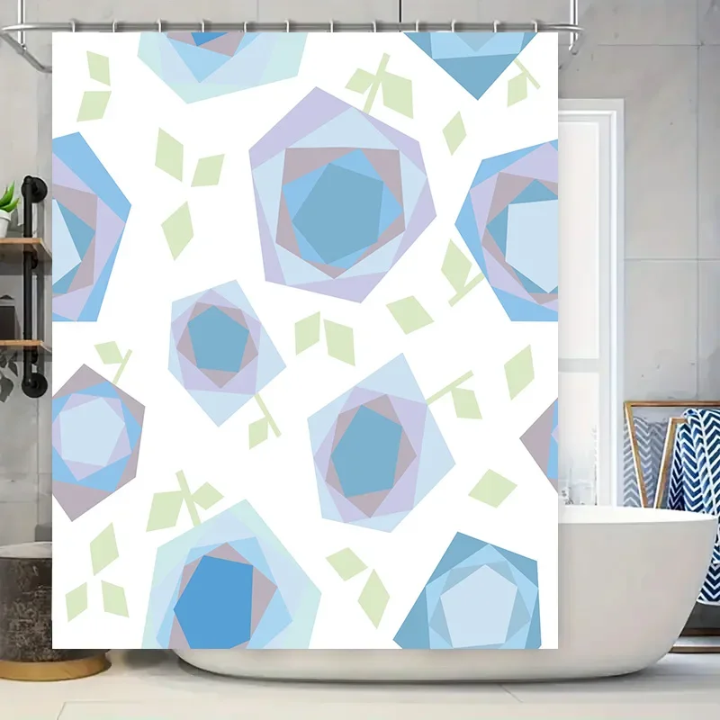 Modern Geometric Shower Curtain: Blue Purple Octagon Pattern Waterproof Fabric Bathroom Decor for Home Improvement
Modern Geometric Shower Curtain: Blue Purple Octagon Pattern Waterproof Fabric Bathroom Decor for Home Improvement