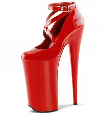 Sexy Women Red White Black Patent Leather Platform Cross Strap 15 20 CM Stiletto Heels Pumps Female Round Toe Night Club Shoes
Sexy Women Red White Black Patent Leather Platform Cross Strap 15 20 CM Stiletto Heels Pumps Female Round Toe Night Club Shoes