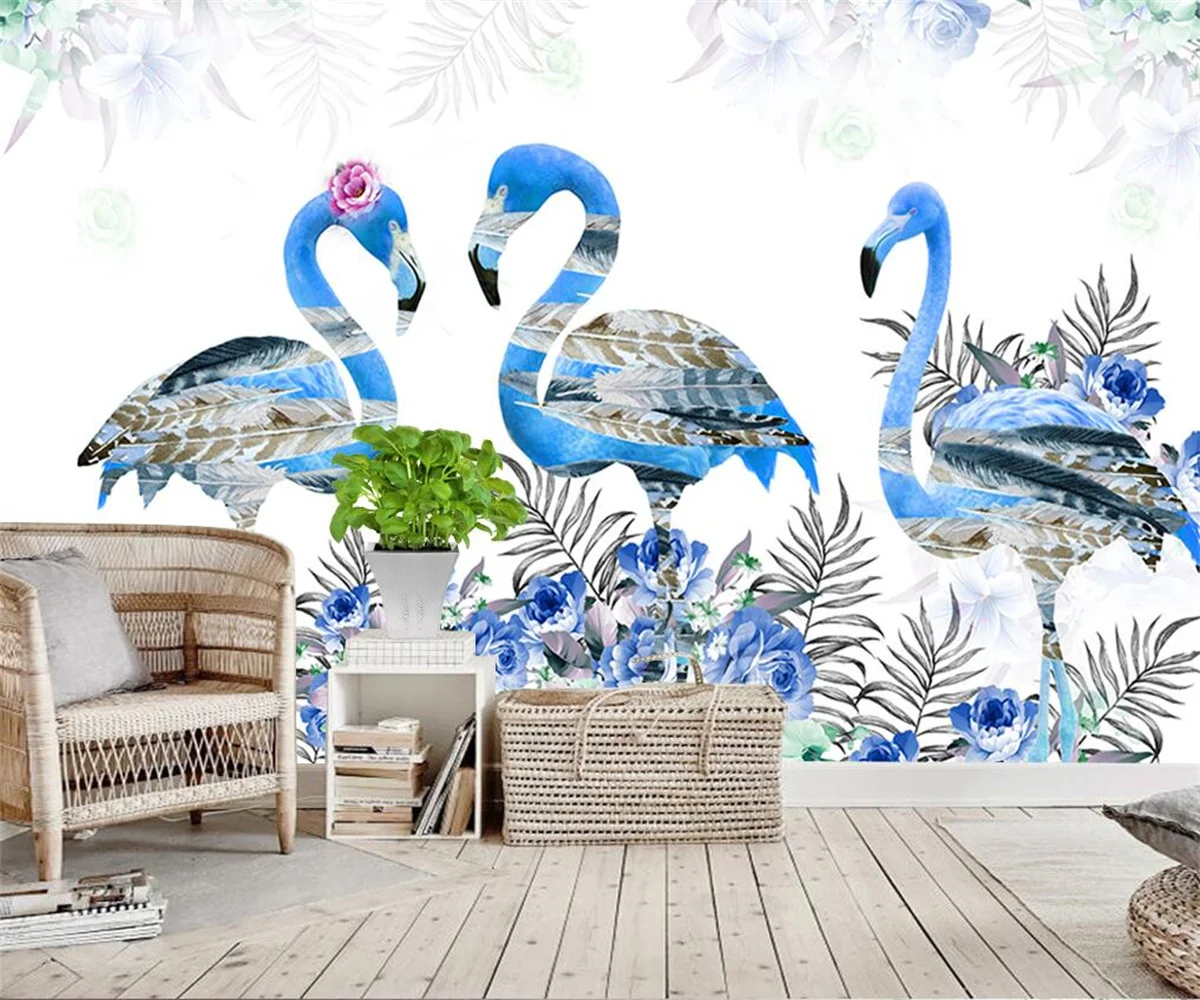 Custom wallpaper modern minimalist plant blue flamingo photo wallpaper living room bedroom sofa background wall 3d wallpaper
Custom wallpaper modern minimalist plant blue flamingo photo wallpaper living room bedroom sofa background wall 3d wallpaper