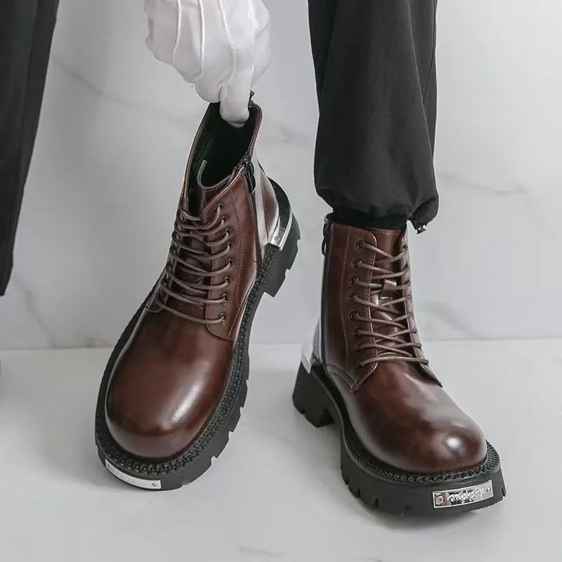 2026 Fashion Trend Men's Short Boots, Leather Lace Up Motorcycle Work Boots, High Top Leather Shoes
2026 Fashion Trend Men's Short Boots, Leather Lace Up Motorcycle Work Boots, High Top Leather Shoes