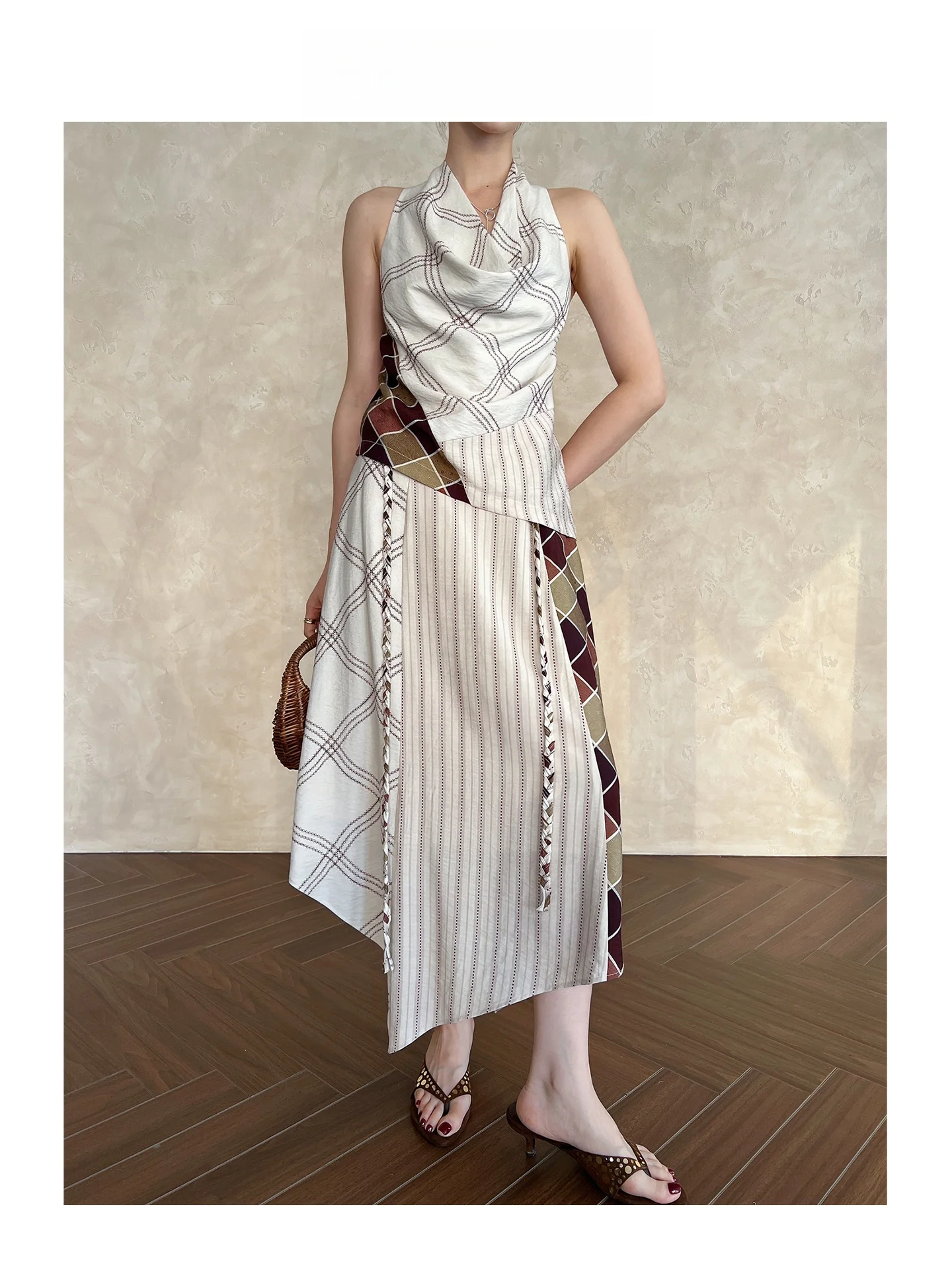 ARETE AK Women's Summer Slimming Midi Skirt Deconstructed Patchwork Design High Waist Asymmetrical Skirt
ARETE AK Women's Summer Slimming Midi Skirt Deconstructed Patchwork Design High Waist Asymmetrical Skirt
