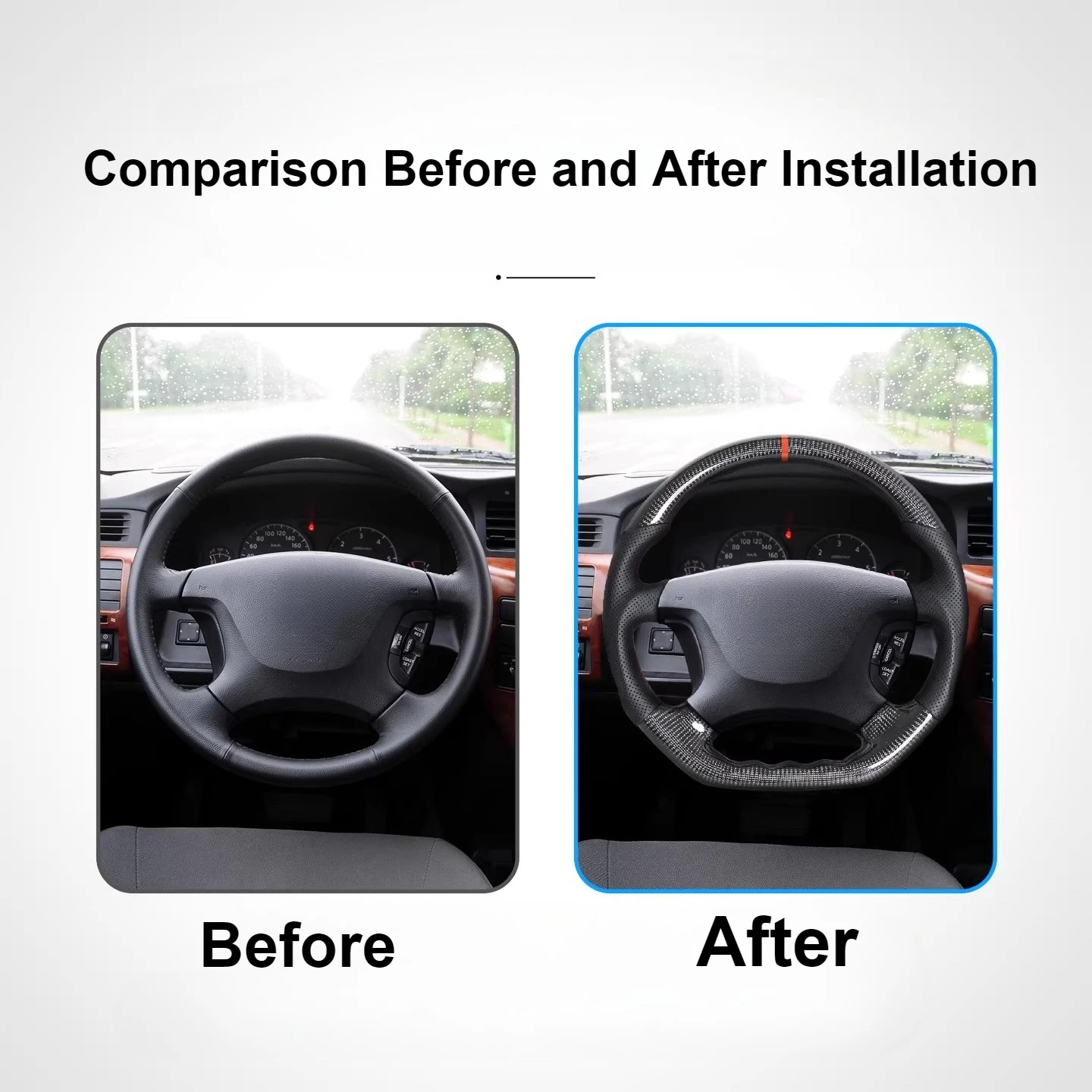 For Nissan Patrol Y61 Car 2013 Car Real Carbon Fiber / Peach Wood + Leather Steering Wheel Modified Replacement Accessories
For Nissan Patrol Y61 Car 2013 Car Real Carbon Fiber / Peach Wood + Leather Steering Wheel Modified Replacement Accessories