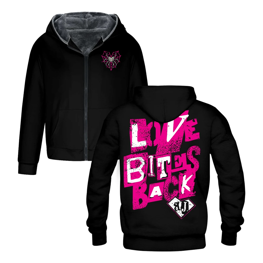 GF AJ Lee Love Bites Zipper Hoodie Long Sleeve Streetwear Men Women Jacket Parkas Unisex Winter Coat
GF AJ Lee Love Bites Zipper Hoodie Long Sleeve Streetwear Men Women Jacket Parkas Unisex Winter Coat