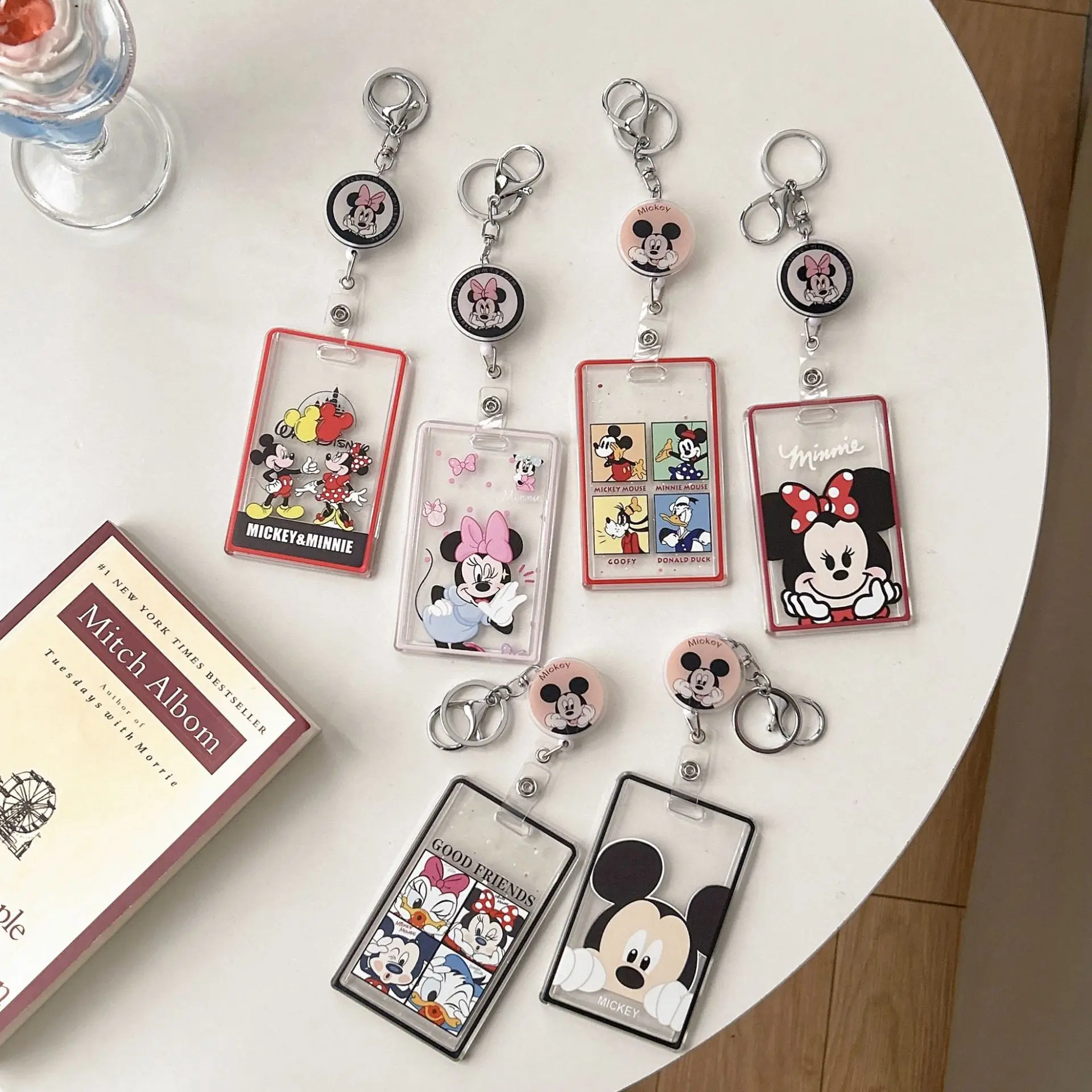 New Cute Mickey Mouse Retractable Card Holder Cartoon Minnie Mouse Keychain Student ID Card Storage Card Holders Friends Gift
New Cute Mickey Mouse Retractable Card Holder Cartoon Minnie Mouse Keychain Student ID Card Storage Card Holders Friends Gift