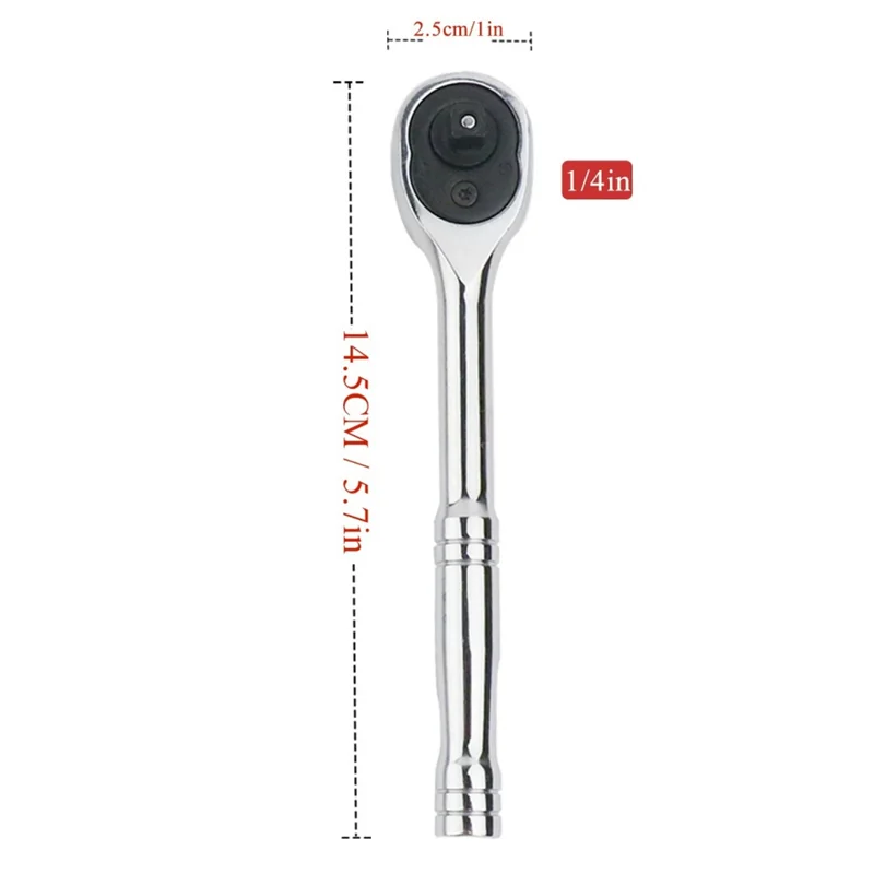 ABFS 1/4" 3/8" 1/2" Socket Automotive Nut Ratchet Wrench 24Tooth Quick Release Reversible Drive Hand Repair Tool
ABFS 1/4" 3/8" 1/2" Socket Automotive Nut Ratchet Wrench 24Tooth Quick Release Reversible Drive Hand Repair Tool
