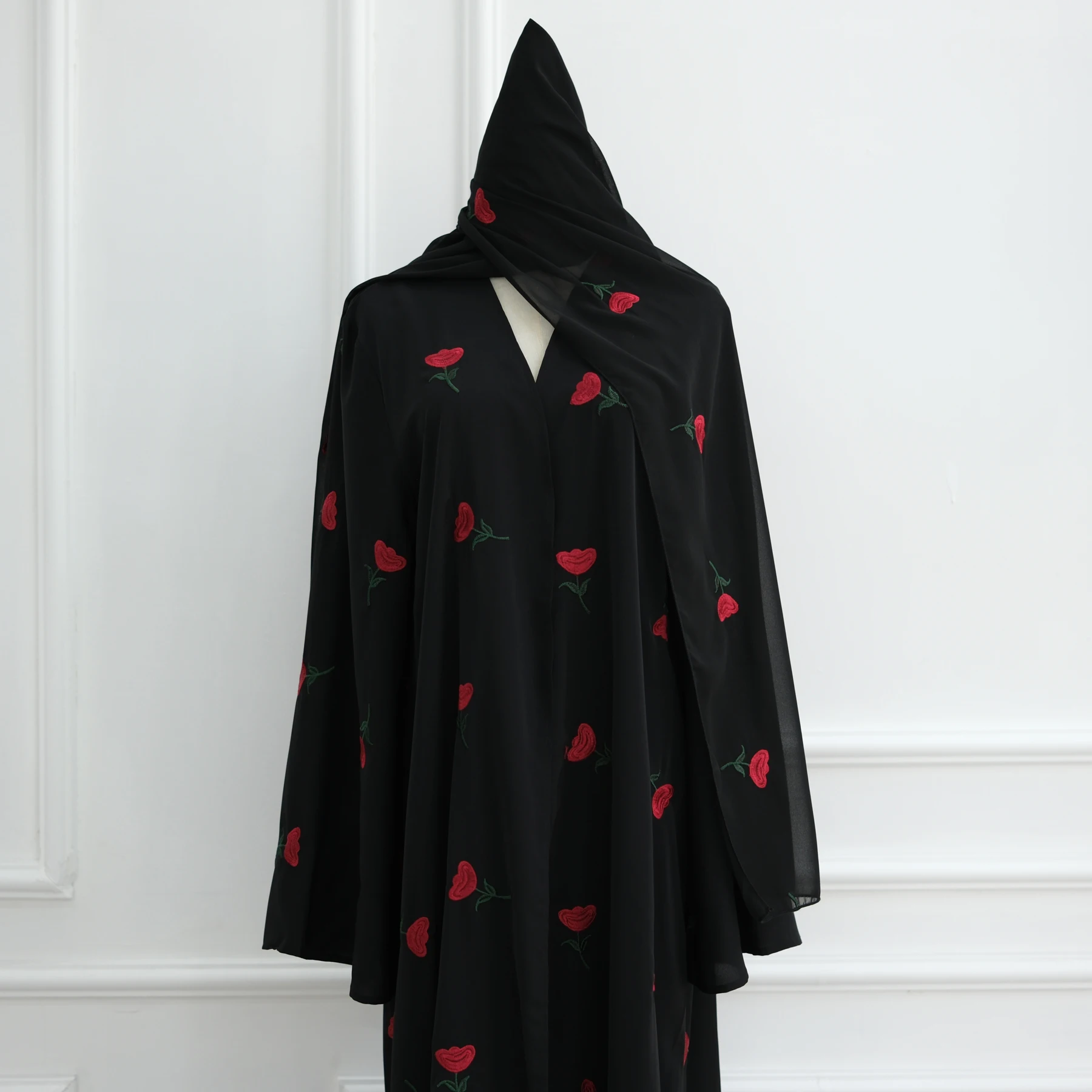 Full Flower Embroidery Regular-Fit Dubai Abayas, Ramadan Eid Evening Party Muslim Women Open Abaya Islamic Clothing Hijabi Robe
Full Flower Embroidery Regular-Fit Dubai Abayas, Ramadan Eid Evening Party Muslim Women Open Abaya Islamic Clothing Hijabi Robe