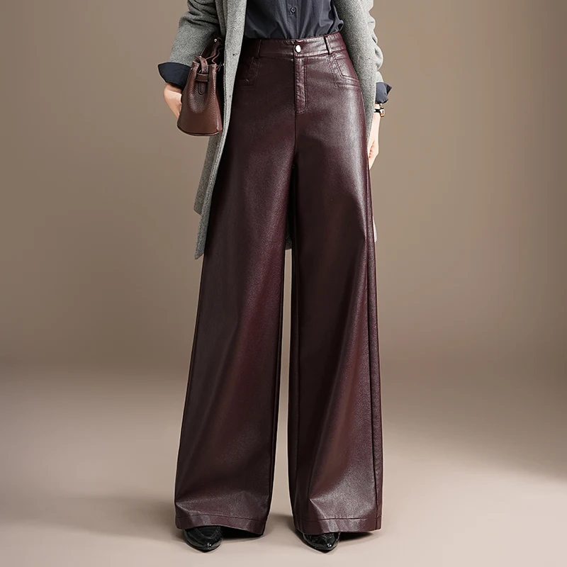 Красные широкие брюки с высокой талией в стиле ретро, женские повседневные брюки в гонконгском стиле, длиной в пол, струящиеся, осенне-зимняя новинка
Красные широкие брюки с высокой талией в стиле ретро, женские повседневные брюки в гонконгском стиле, длиной в пол, струящиеся, осенне-зимняя новинка