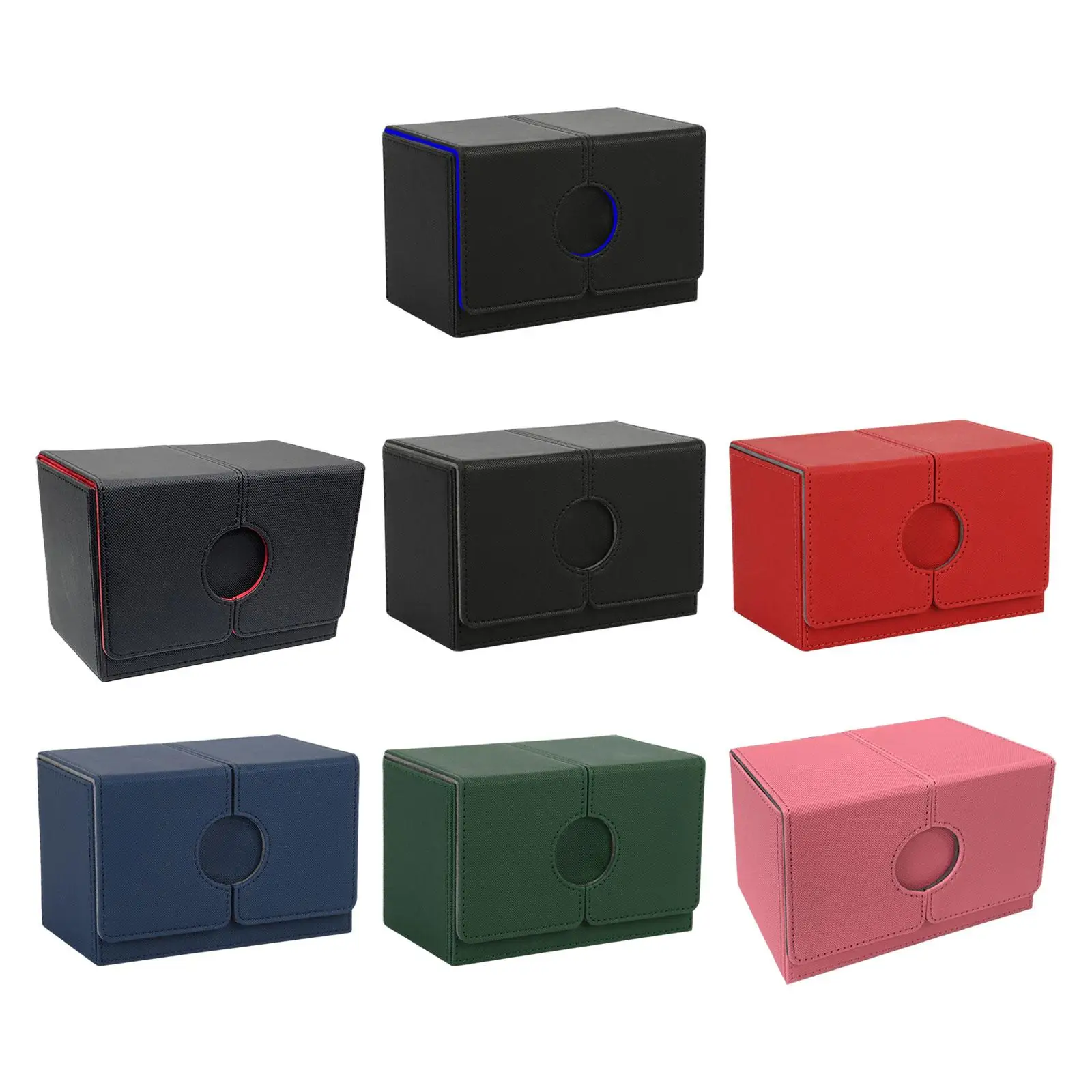 Trading Card Deck Box Durable Dice Protective Can Hold Cards TCG Card Baseball Card Organizer with Baffle Card Holder Display
Trading Card Deck Box Durable Dice Protective Can Hold Cards TCG Card Baseball Card Organizer with Baffle Card Holder Display