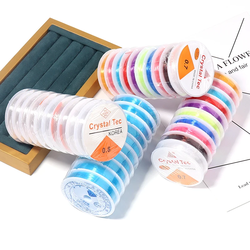 10rolls/lot Elastic Beading Thread Colorful Stretch Crystal Elastic Line Beading Rope String For DIY Jewelry Making Bracelet
10rolls/lot Elastic Beading Thread Colorful Stretch Crystal Elastic Line Beading Rope String For DIY Jewelry Making Bracelet