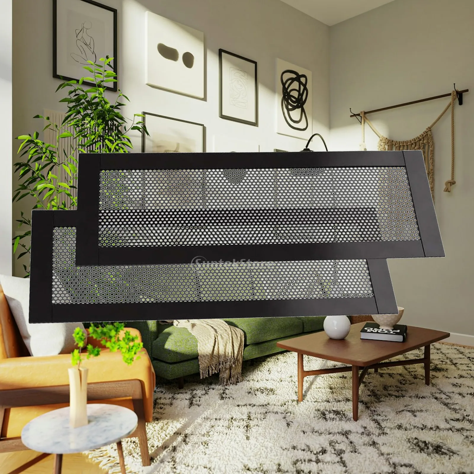 Black Floor Vent Register Covers Magnetic Mesh PVC Heat Vent Screen for Home Safety and Decor
Black Floor Vent Register Covers Magnetic Mesh PVC Heat Vent Screen for Home Safety and Decor