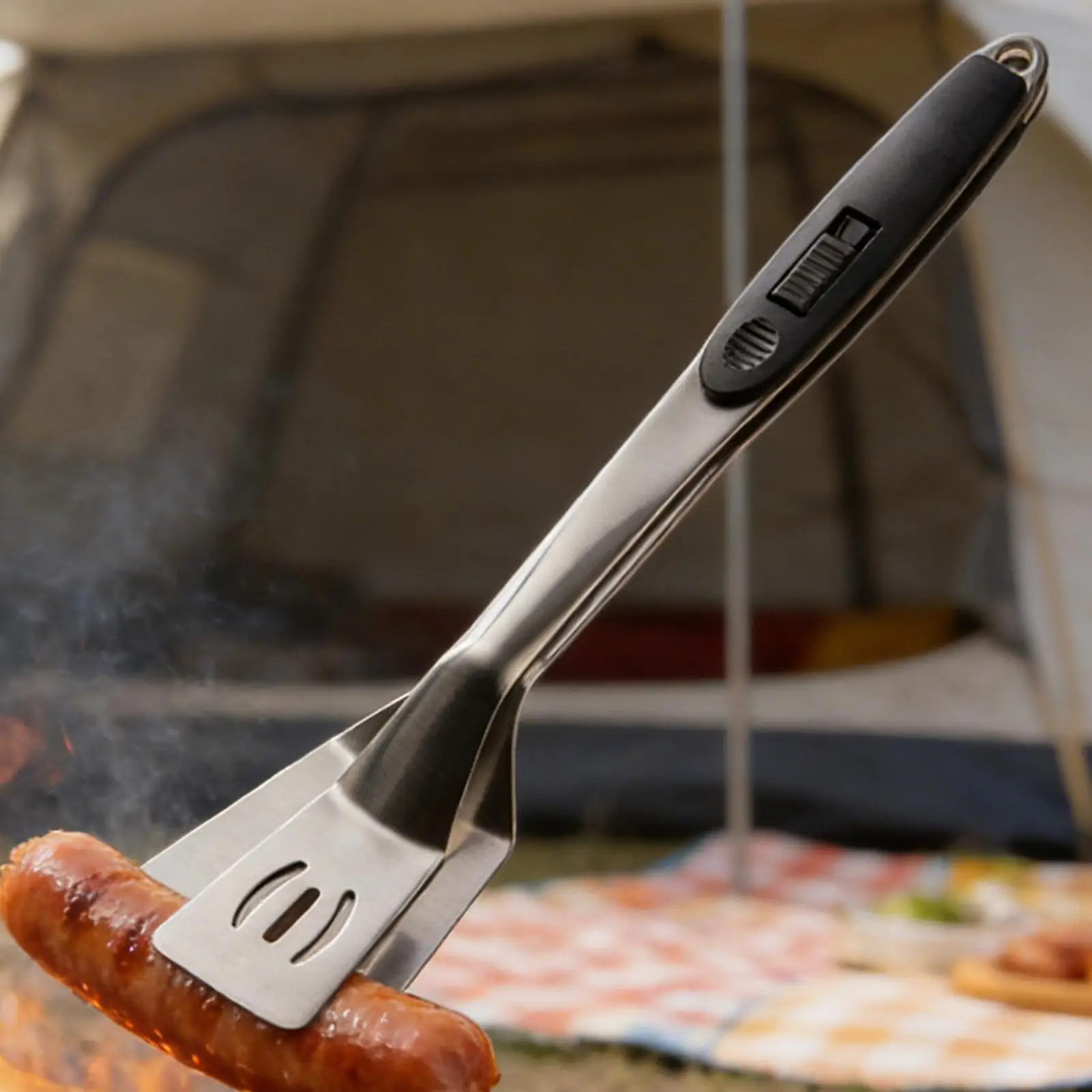 Metal 2 in 1 Grilling Tongs,Lockable Spatula Structure,Versatile BBQ Accessory For Fish Steak Frying And Daily Grilling Scenes
Metal 2 in 1 Grilling Tongs,Lockable Spatula Structure,Versatile BBQ Accessory For Fish Steak Frying And Daily Grilling Scenes