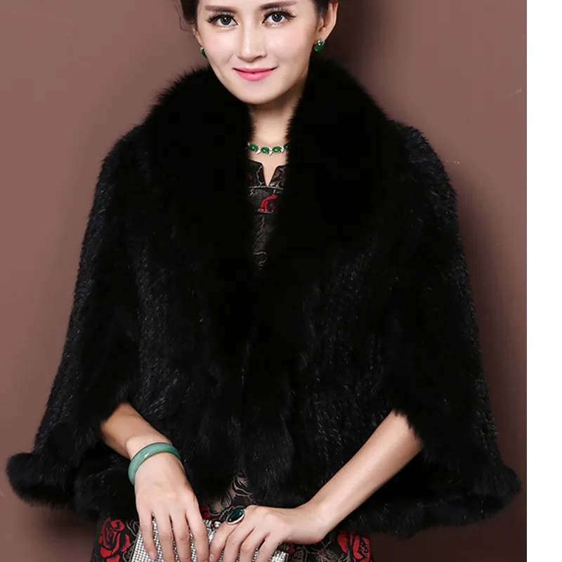 Fashion real mink fur shawl Women's autumn winter luxury genuine mink fur poncho Fox fur collar knitted cloak Mink fur Pashmina
Fashion real mink fur shawl Women's autumn winter luxury genuine mink fur poncho Fox fur collar knitted cloak Mink fur Pashmina