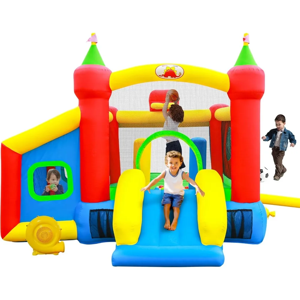 Inflatable Bounce House,jumping Castle Slide With Blower,kids Bouncer With Ball Pit
Inflatable Bounce House,jumping Castle Slide With Blower,kids Bouncer With Ball Pit