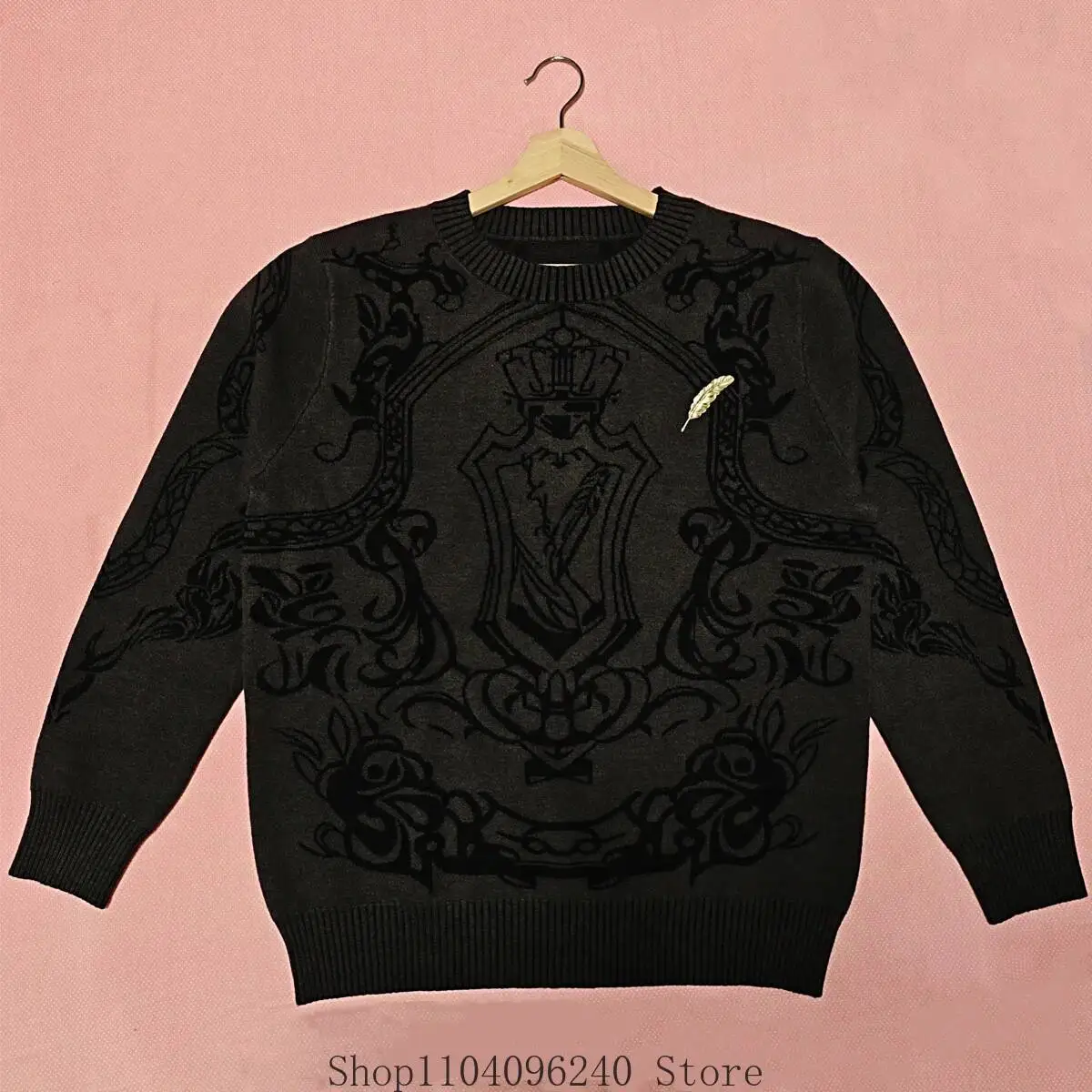 Anime GAME Love And Deepspace Sylus Anime Round Neck Black Long Sleeve Knitted Sweater Brooch Top Cosplay Costume
Anime GAME Love And Deepspace Sylus Anime Round Neck Black Long Sleeve Knitted Sweater Brooch Top Cosplay Costume