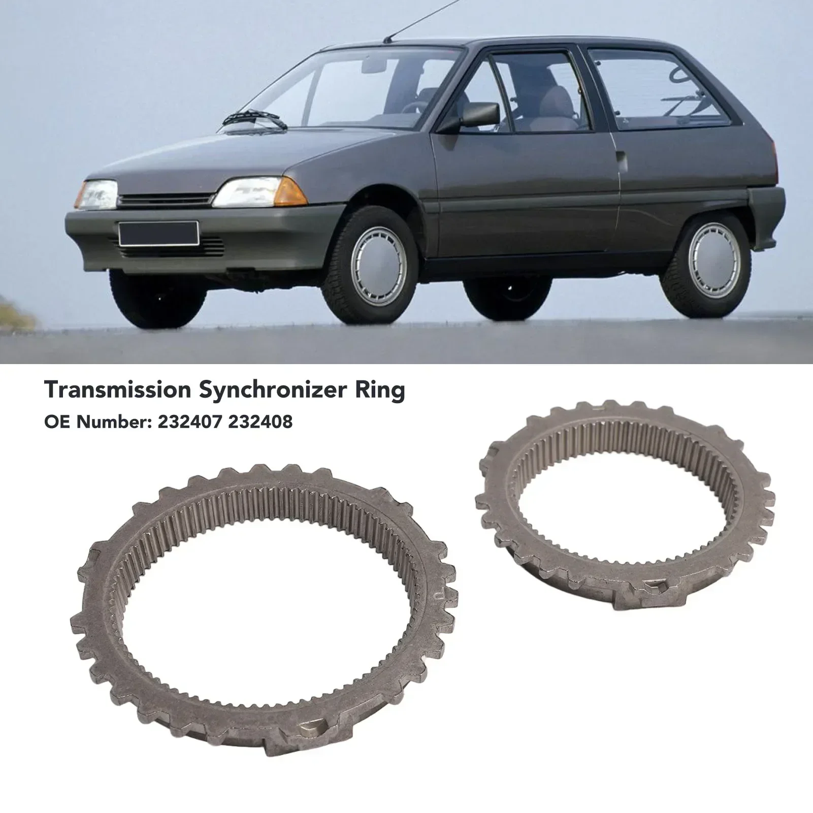 1 Pair Of Synchronization Ring OEM Standard 232407 232408 Durable Replacement For Peugeot 206 207 208 Citroen ZX
1 Pair Of Synchronization Ring OEM Standard 232407 232408 Durable Replacement For Peugeot 206 207 208 Citroen ZX