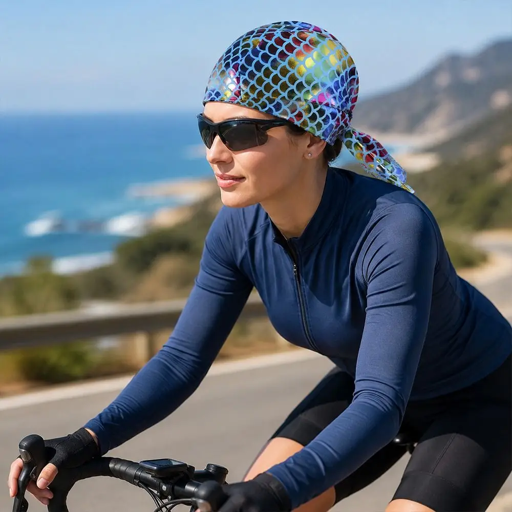 Shiny Fish Scale Print Bandana Hat Quick Dry Elastic Pirate Hat UV Protection Comfortable Chemo Cap Outdoor Activities
Shiny Fish Scale Print Bandana Hat Quick Dry Elastic Pirate Hat UV Protection Comfortable Chemo Cap Outdoor Activities