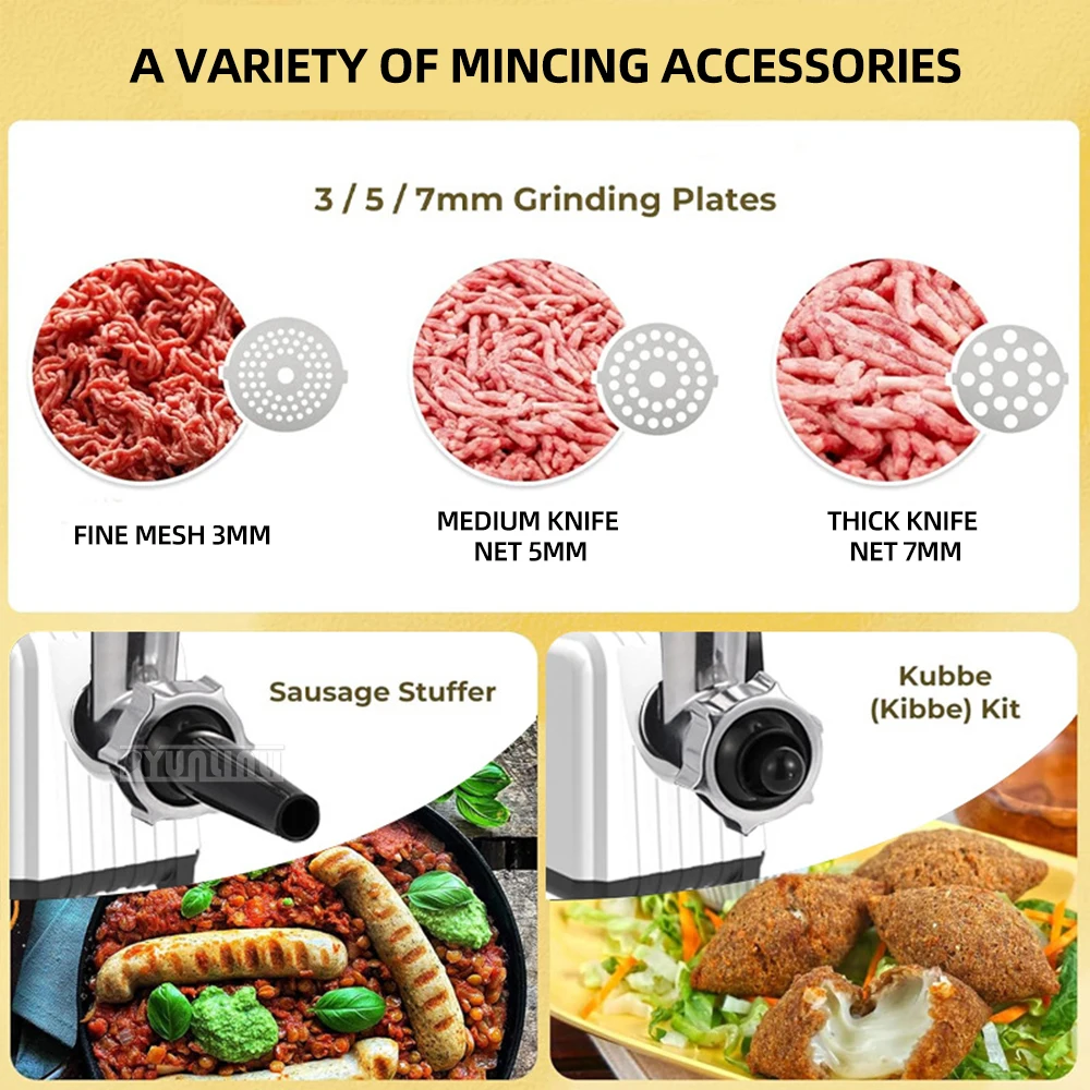 Electric Meat Grinder Automatic Sausage Stuffer Maker Powerful Kitchen Meat Processador Electric Meat and Vegetables Grinder
Electric Meat Grinder Automatic Sausage Stuffer Maker Powerful Kitchen Meat Processador Electric Meat and Vegetables Grinder