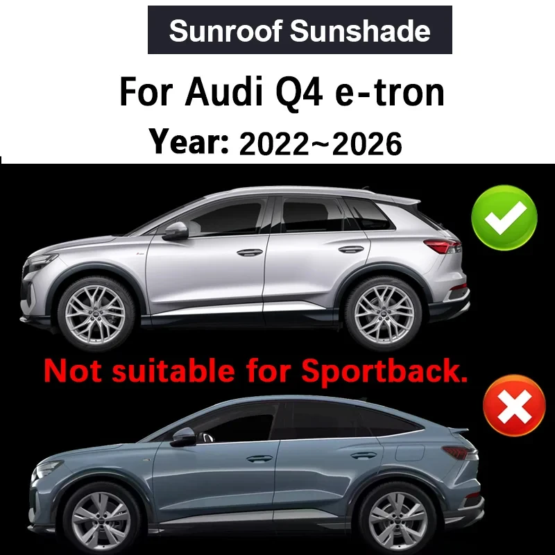 Car Sun Visor Fit For Audi Q4 e-tron 2022 2023 2024 2025 2026 Suede Sunroof Cover Car Accessories Interior Heat Insulation Tools
Car Sun Visor Fit For Audi Q4 e-tron 2022 2023 2024 2025 2026 Suede Sunroof Cover Car Accessories Interior Heat Insulation Tools