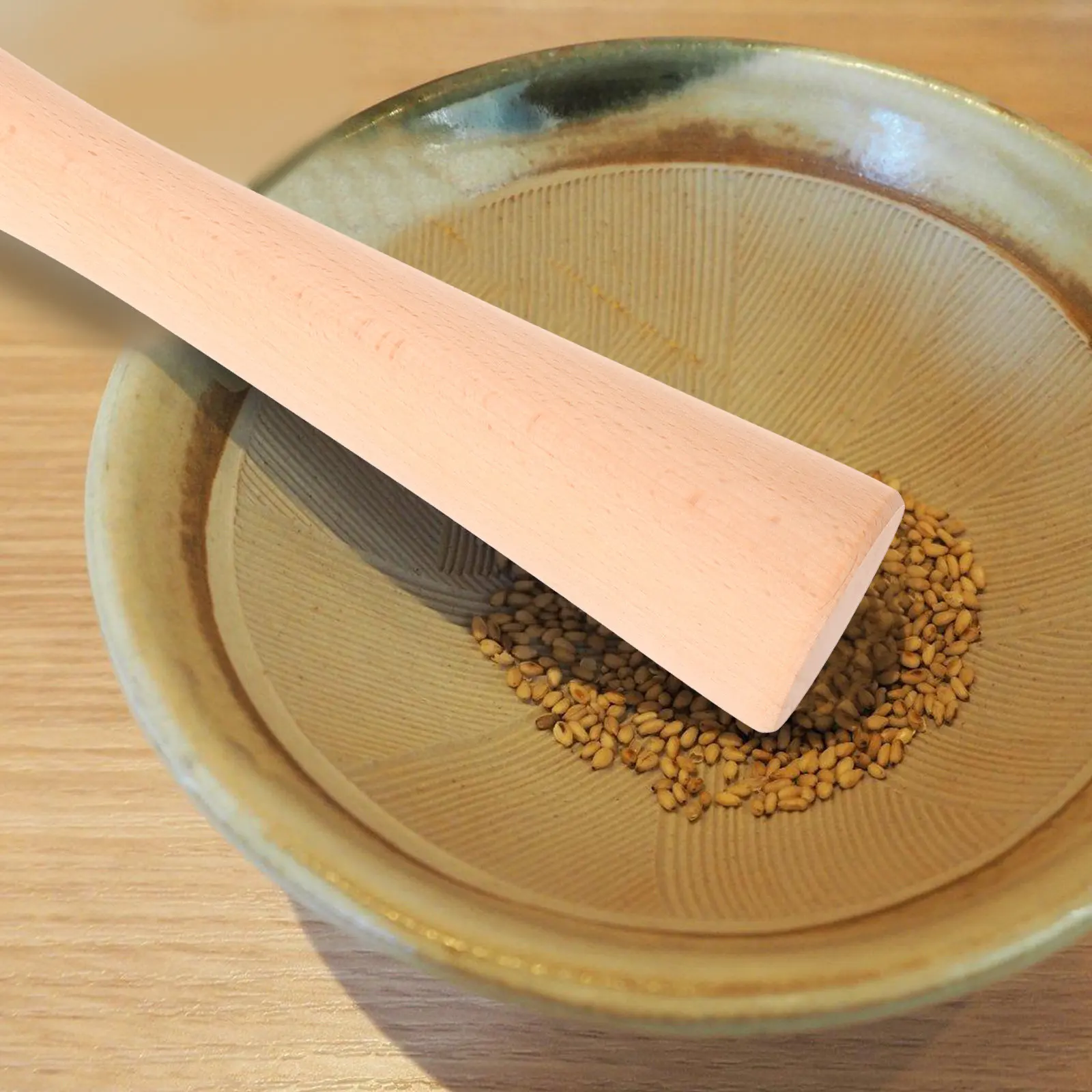 Wooden Pestle for Fermenting Vegetables Sauerkraut Crusher Manual Grinding Rod Kitchen Gadget Comfortable Round Handle Nonstick
Wooden Pestle for Fermenting Vegetables Sauerkraut Crusher Manual Grinding Rod Kitchen Gadget Comfortable Round Handle Nonstick