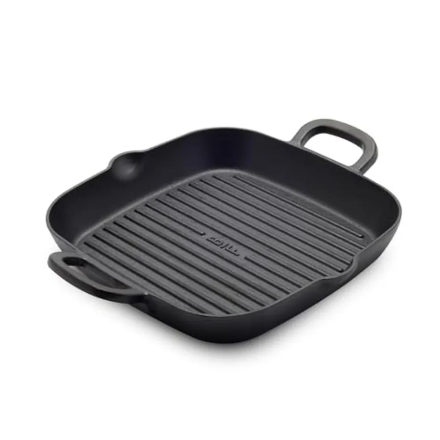 x Bobby Flay Cast Iron 11" Square Grill Pan Pre-Seasoned Professional Grade Heavy Duty Skillet Helper Handles Induction Suitabl
x Bobby Flay Cast Iron 11" Square Grill Pan Pre-Seasoned Professional Grade Heavy Duty Skillet Helper Handles Induction Suitabl