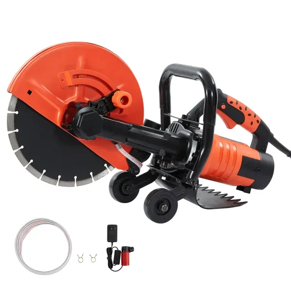 Electric Concrete Saw, 12 in, 1800 W Motor Circular Saw Cutter with Max. 4.5 in Adjustable Cutting
Electric Concrete Saw, 12 in, 1800 W Motor Circular Saw Cutter with Max. 4.5 in Adjustable Cutting