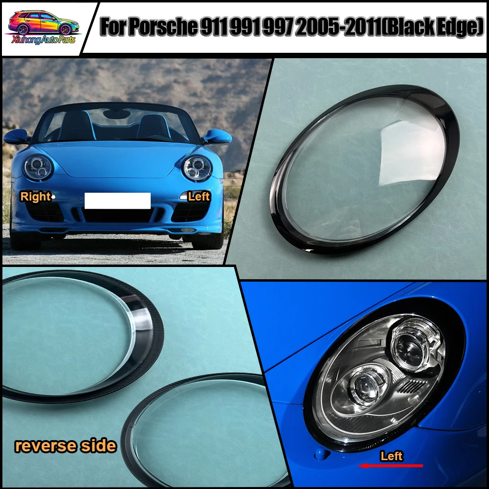 Headlight Cover Replacement Front Car Light Auto Shell Lampcover Lampshade 2005 2006-2011 For Porsche 911 991 997 (Black Edge)
Headlight Cover Replacement Front Car Light Auto Shell Lampcover Lampshade 2005 2006-2011 For Porsche 911 991 997 (Black Edge)