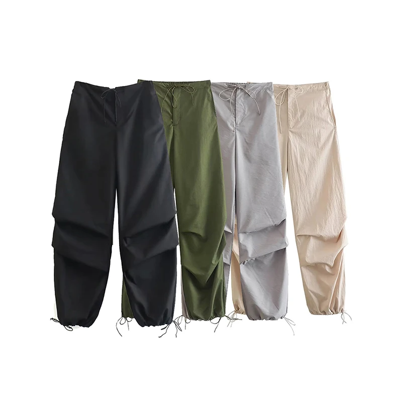Fashion Wide Leg Cargo Pants Y2K Streetwear Casual Joggers Tech Pants Women Vintage Hip Hop Low Waist Solid Baggy Trousers
Fashion Wide Leg Cargo Pants Y2K Streetwear Casual Joggers Tech Pants Women Vintage Hip Hop Low Waist Solid Baggy Trousers