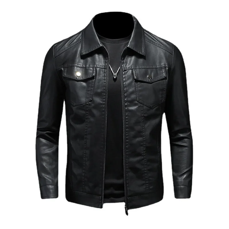 High Quality Male Spring Leather Jackets Multiple Pockets Moto Biker Pu Leather Coats Men Slim Leather Jackets
High Quality Male Spring Leather Jackets Multiple Pockets Moto Biker Pu Leather Coats Men Slim Leather Jackets