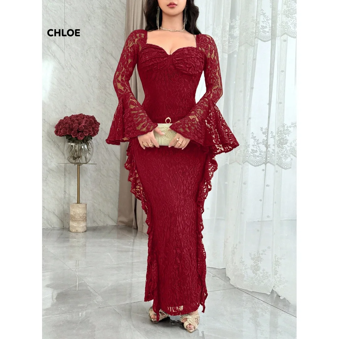 Long Sleeves Prom Luxury Dresses for Special Occasions Customized Dubai Evening Dresses Luxury Women's Elegant Party Dress Woman
Long Sleeves Prom Luxury Dresses for Special Occasions Customized Dubai Evening Dresses Luxury Women's Elegant Party Dress Woman