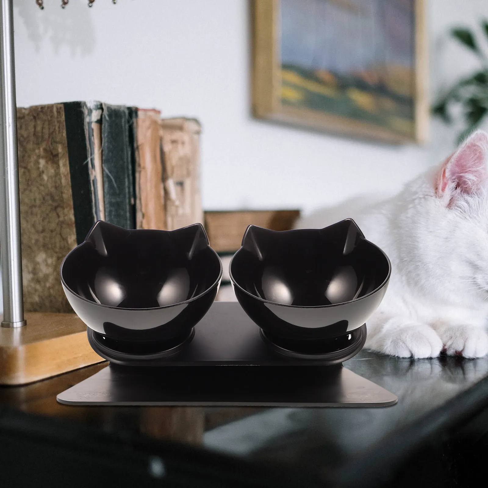 Pet Double Feeder Bowl Raised High Base Neck Protection Design for Cats Dogs Non-Slip Bottom Easy Clean Detachable Dual Feeding
Pet Double Feeder Bowl Raised High Base Neck Protection Design for Cats Dogs Non-Slip Bottom Easy Clean Detachable Dual Feeding