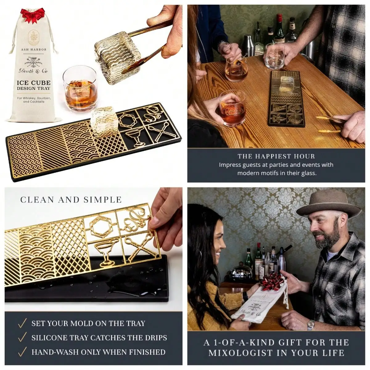 Maker Design Tray - Craft Modern Bourbon & Cocktails In 5 Seconds - Whiskey Mold Cube Ice Stamp – Bartender Accessories - Old Fashion Cocktails By X Death And Co
Maker Design Tray - Craft Modern Bourbon & Cocktails In 5 Seconds - Whiskey Mold Cube Ice Stamp – Bartender Accessories - Old Fashion Cocktails By X Death And Co