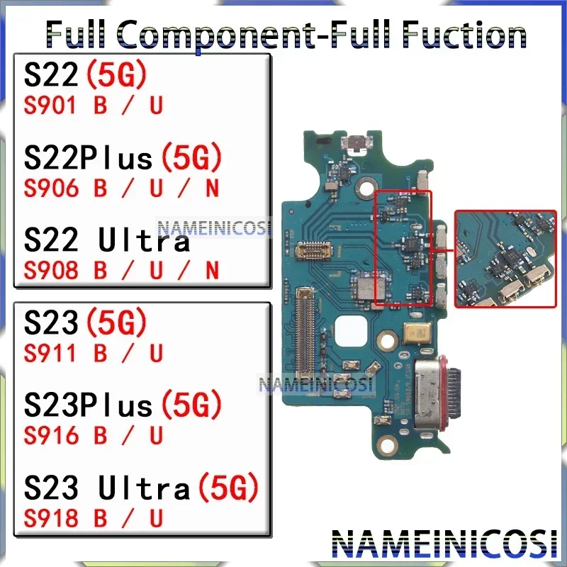 Usb Dock Charger Port for Samsung Galaxy S22 S23 Plus Ultra S901 S906 S908 S911 S916 S918 0 B U N Charging Board Module
Usb Dock Charger Port for Samsung Galaxy S22 S23 Plus Ultra S901 S906 S908 S911 S916 S918 0 B U N Charging Board Module