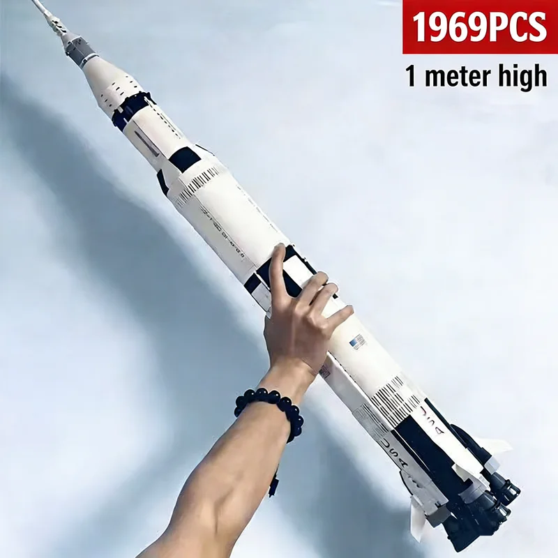 1969 pieces Apollo Saturn 5 Model Building Blocks Space Rocket Series Set Assembled Toys Children's Educational Birthday Gifts
1969 pieces Apollo Saturn 5 Model Building Blocks Space Rocket Series Set Assembled Toys Children's Educational Birthday Gifts