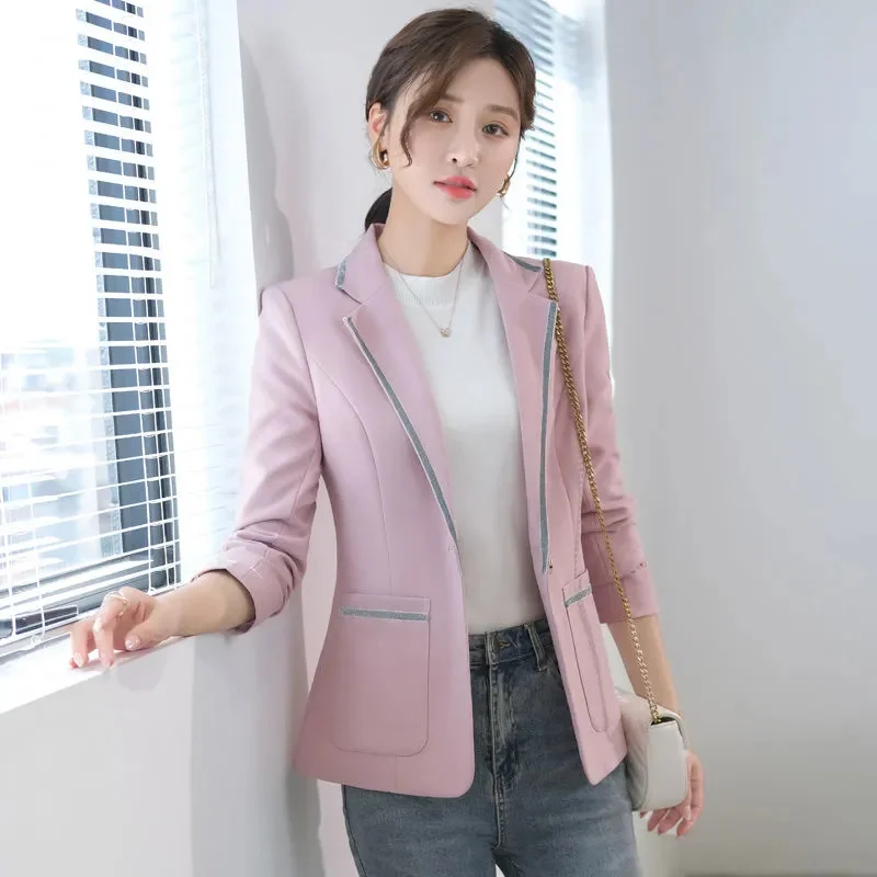 Small Suit Jacket Female 2025 Fragrance New Spring Autumn Overwear Korean Blazer Coat Fashion Age-Reducing Women's Outcoat Tops
Small Suit Jacket Female 2025 Fragrance New Spring Autumn Overwear Korean Blazer Coat Fashion Age-Reducing Women's Outcoat Tops