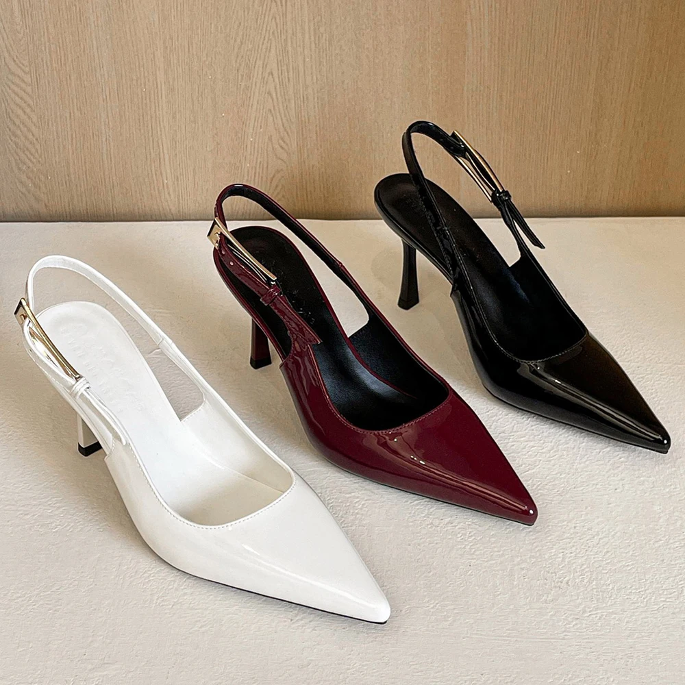 BIGTREE Shoes Women Pumps patent leather High Heels Ladies shoes Stiletto 8 cm Heels buckle Sexy party shoes heeled sandals New
BIGTREE Shoes Women Pumps patent leather High Heels Ladies shoes Stiletto 8 cm Heels buckle Sexy party shoes heeled sandals New
