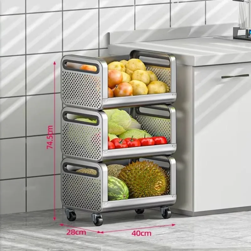 Heavy Duty Stainless Steel Kitchen Rack Floor Standing Multi Layer Vegetable Fruit Basket Organizer Large Capacity Removable
Heavy Duty Stainless Steel Kitchen Rack Floor Standing Multi Layer Vegetable Fruit Basket Organizer Large Capacity Removable