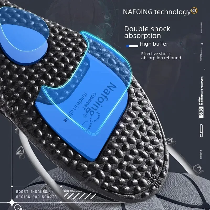 NAFOING Sports Shock Absorption Insoles Black High Elastic Running Sneaker Pads Rebound Deodorant Comfortable Feet Cushion
NAFOING Sports Shock Absorption Insoles Black High Elastic Running Sneaker Pads Rebound Deodorant Comfortable Feet Cushion