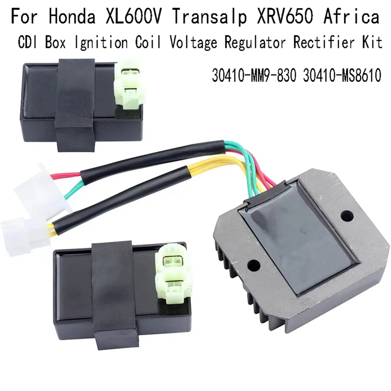 CDI Box катушка зажигания регулятор напряжения комплект выпрямителя для Honda XL600V Transalp XRV650 Африка 30410-MM9-830 30410-MS8610 Запчасти
CDI Box катушка зажигания регулятор напряжения комплект выпрямителя для Honda XL600V Transalp XRV650 Африка 30410-MM9-830 30410-MS8610 Запчасти