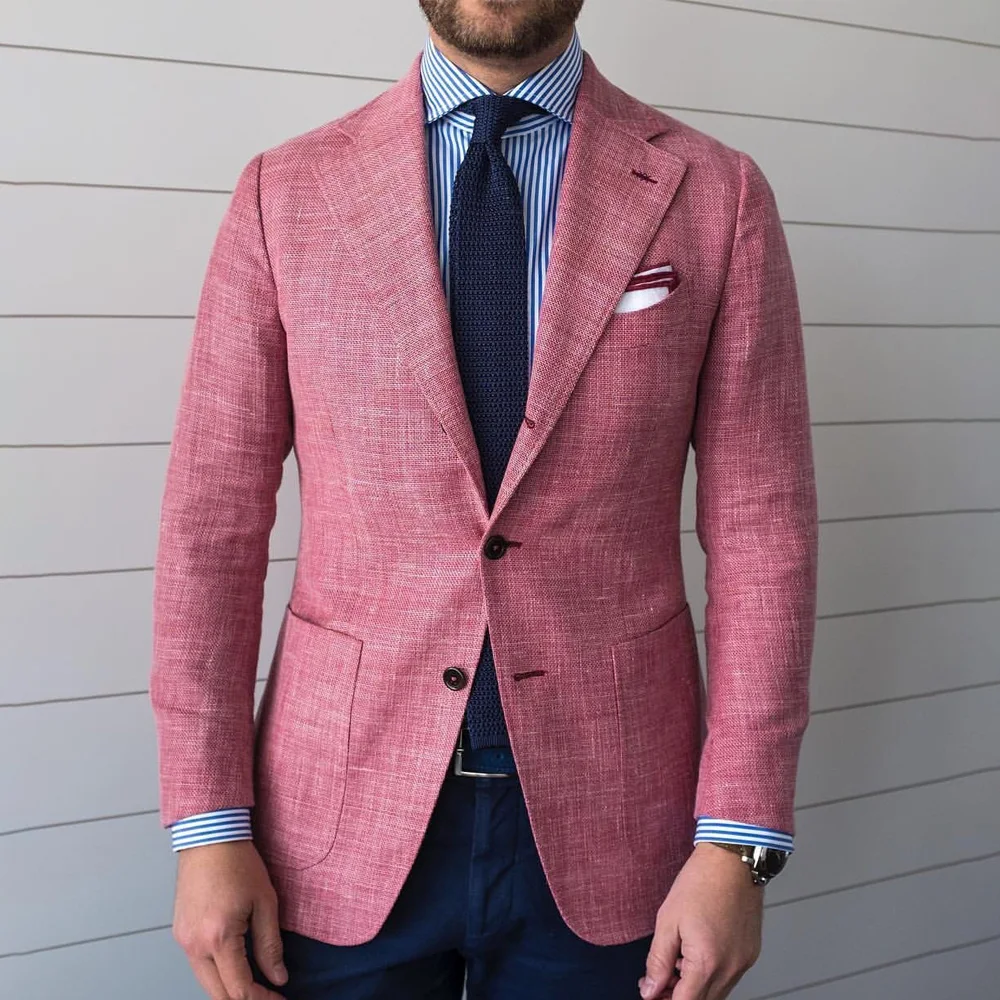 Casual Suit Jackets Linen Fabric Man Jackets High Quality Business Urban Blazers Notch Lapels Men's Jacket Lightweight Fashion
Casual Suit Jackets Linen Fabric Man Jackets High Quality Business Urban Blazers Notch Lapels Men's Jacket Lightweight Fashion
