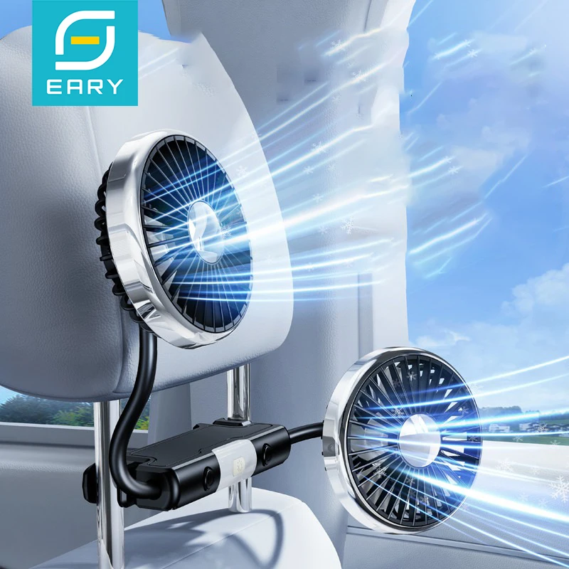 Eary Dual-Head Car Rear Fan 360° Rotate Back Seat Hose Fan 3 Speed Wind 2 Lighting Summer Air Cooling Fan for Your Car for Kids
Eary Dual-Head Car Rear Fan 360° Rotate Back Seat Hose Fan 3 Speed Wind 2 Lighting Summer Air Cooling Fan for Your Car for Kids