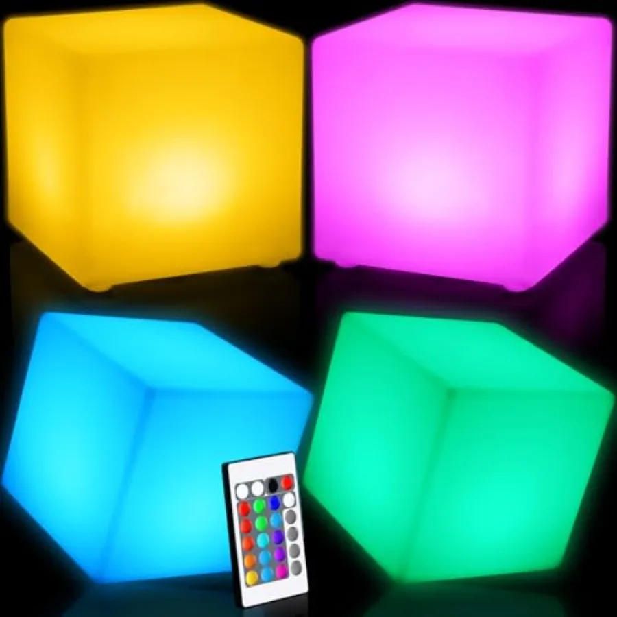 Pcs Light up Cubes Cool Cosmic Cube Lights 1 Colors LED Mood Lamp Waterproof LED Light Cube for Nursery Home Patio Party Decor
Pcs Light up Cubes Cool Cosmic Cube Lights 1 Colors LED Mood Lamp Waterproof LED Light Cube for Nursery Home Patio Party Decor
